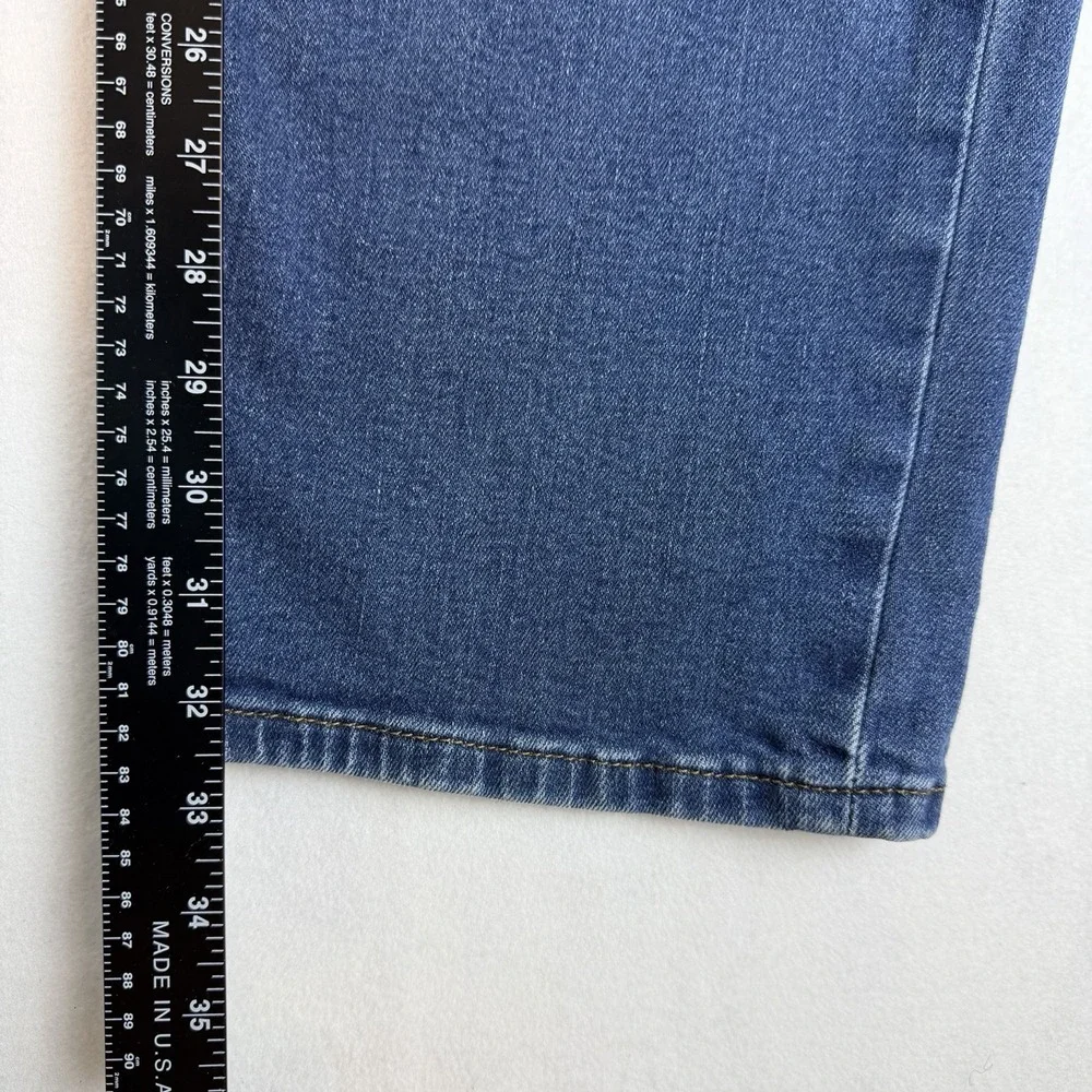 Levis 541 Jeans Mens 42x34 Athletic Stretch Taper Medium Wash Faded Denim